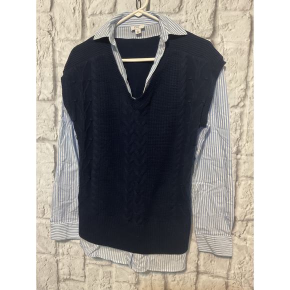 NEW Crown & Ivy Sweater Vest Shirt Small - Picture 6 of 12